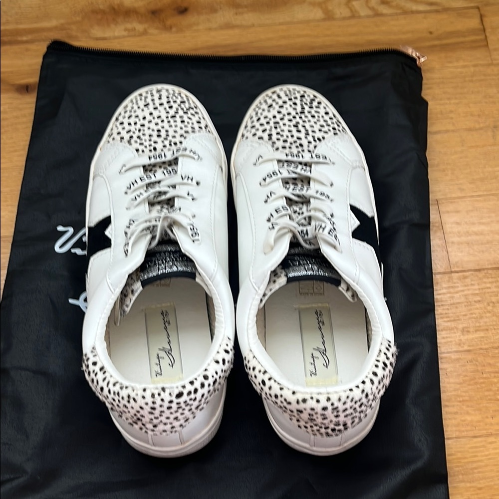 Leopard Print White Sneakers